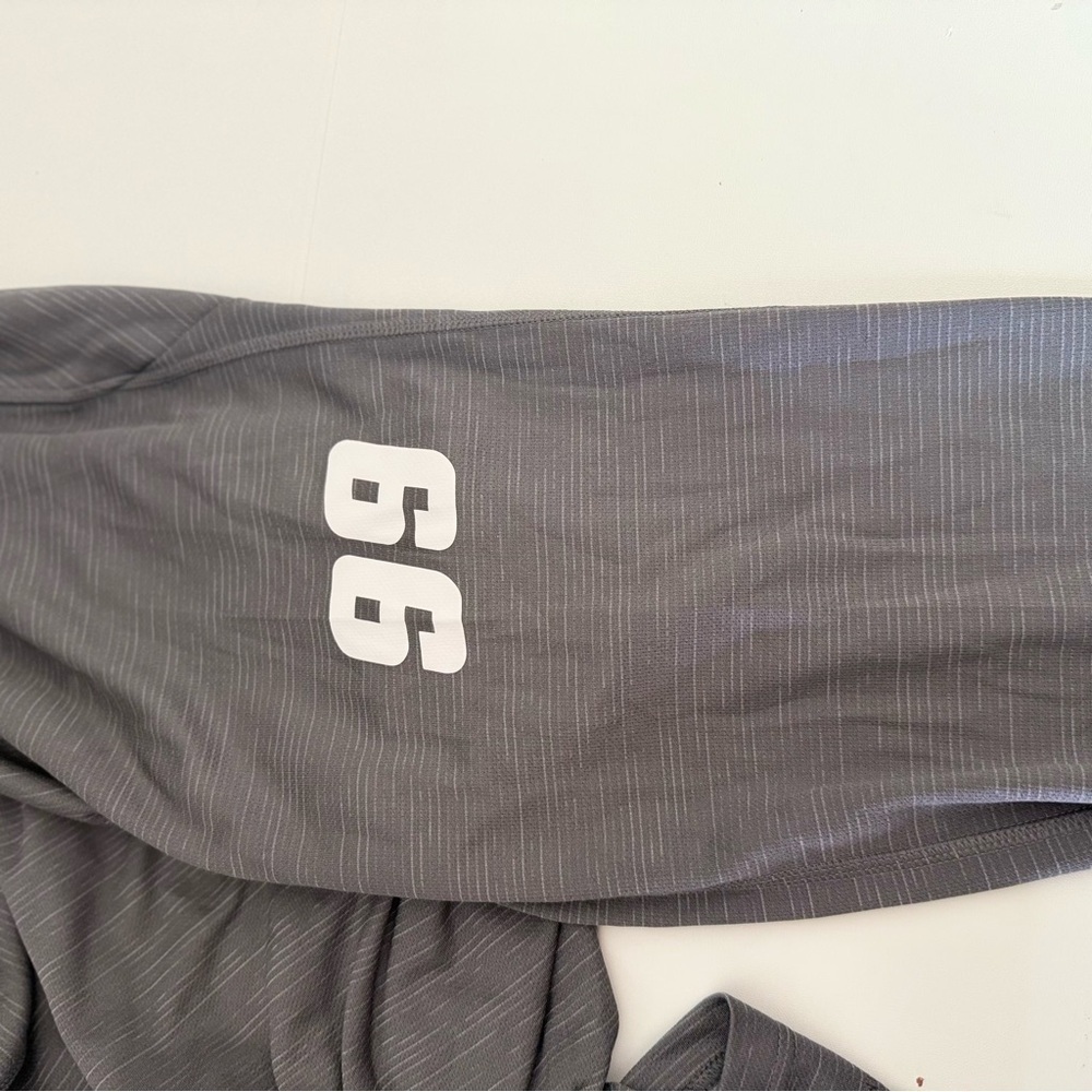 adidas Gray UMass Long Sleeve Tee - Picture 5 of 10